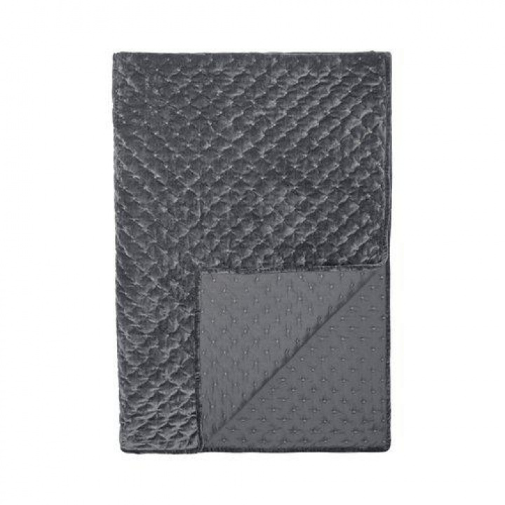 Narzutka \'Cia\' 260x260 - Szara w grupie Wystrój / Tekstylia / Narzutka w Reforma (1026-94-010)