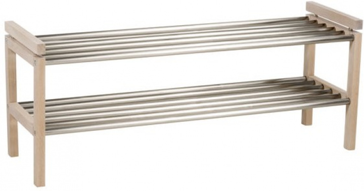 Stojak na buty \'Confetti\' 100cm - Metal/Białe pigmentowane w grupie Meble / Półki i przechowywanie / Półki na kapelusze i buty w Reforma (103733)