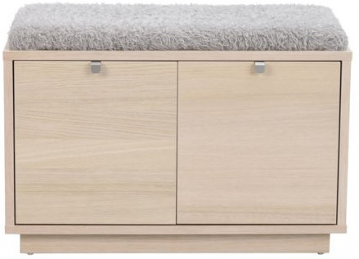 Ławka \'Confetti\' 70cm - Białe pigmentowane/Jasnoszara w grupie Meble / Meble do siedzenia / Ławki w Reforma (103760)