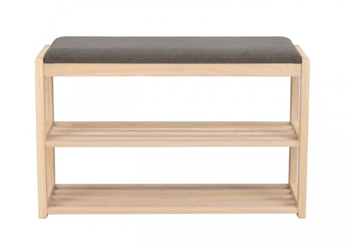 Stojak na buty \'Confetti\' - Białopigmentowana/Ciemnoszary w grupie Meble / Półki i przechowywanie / Półki na kapelusze i buty w Reforma (103822)