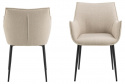 Krzesło \'Bonita\' - Beżowo/Czarny