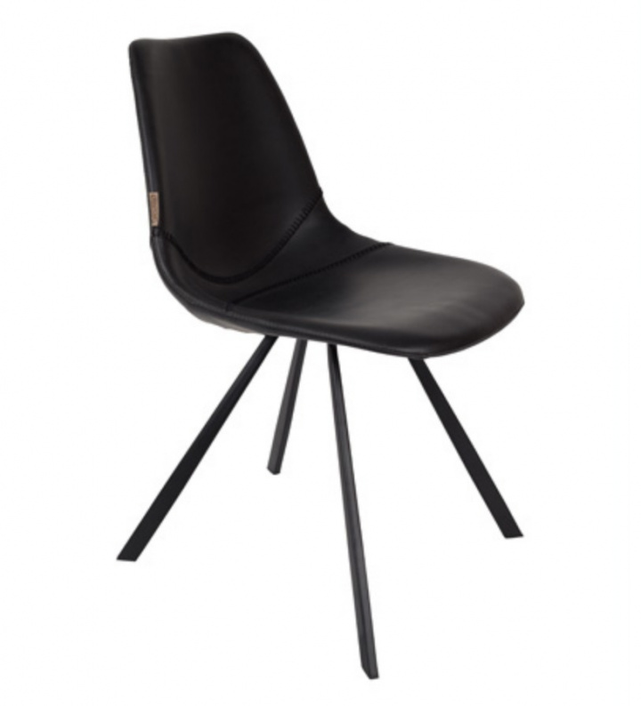 Krzesło \'Franky\' - Czarny/Skóra PU w grupie Meble / Meble do siedzenia / Krzesła w Reforma (1100280)