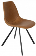 Krzesło \'Franky\' - Koniak/Stal