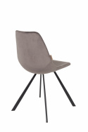 Krzesło \'Franky\' - Aksamit/Szary
