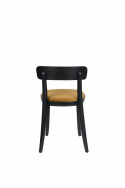 Krzesło \'Brandon\' - Czarne/Ocra