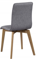 Krzesło \'Gracy\' - Jasnoszary/Dąb
