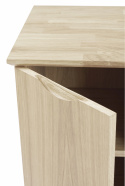 Komoda \'Filippa\' 122x85cm - Dąb/Białe olejowane