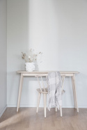 Stół pomocniczy \'Yumi\' 120x40cm - Białe olejowane dębowe