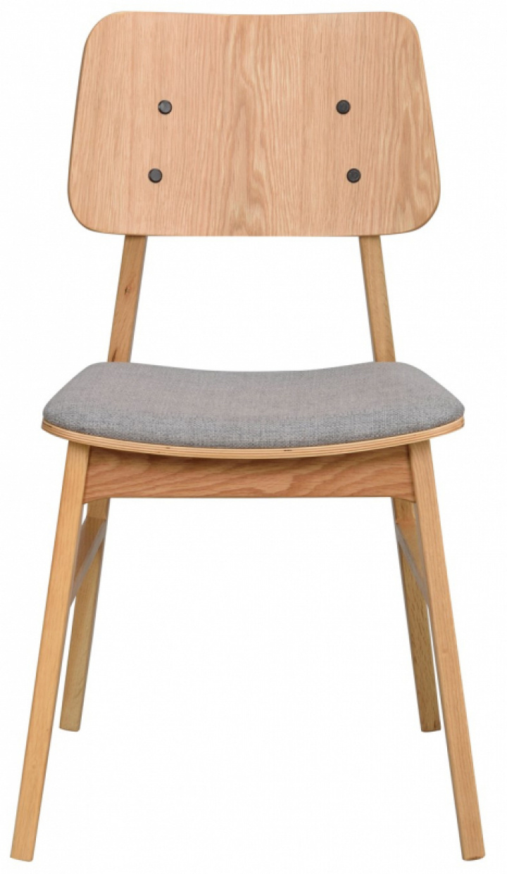 Krzesło \'Nagano\' - Dębowe/Jasnoszare w grupie Meble / Meble do siedzenia / Krzesła w Reforma (119430)
