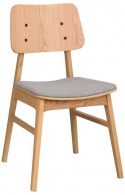 Krzesło \'Nagano\' - Dębowe/Jasnoszare