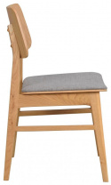 Krzesło \'Nagano\' - Dębowe/Jasnoszare