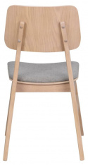 Krzesło \'Nagano\' - Białe pigmentowane dębowe/Szare