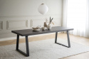 Stół \'Brooklyn\' 220x95cm - Ciemnobrązowy/Nogi U