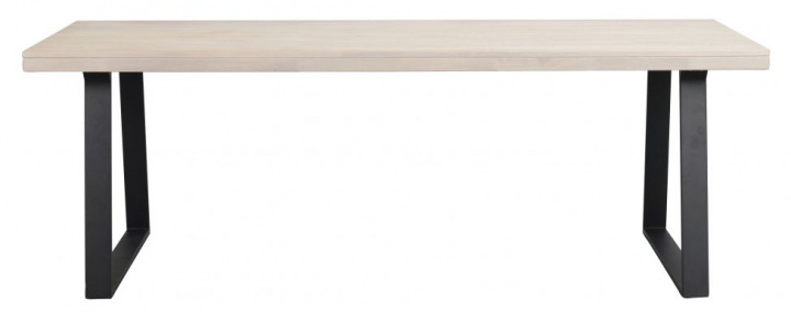 Stół \'Brooklyn\' 220x95cm - Biały/Szare nogi U w grupie Meble / Stoły / Stół jadalny w Reforma (119821)