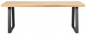 Stół \'Brooklyn\' 220x95cm - Dąb/Czarne nogi U