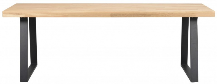 Stół \'Brooklyn\' 220x95cm - Dąb/Czarne nogi U w grupie Meble / Stoły / Stół jadalny w Reforma (119822)