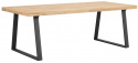 Stół \'Brooklyn\' 220x95cm - Dąb/Czarne nogi U