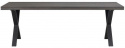 Stół \'Brooklyn\' 220x95cm - Ciemnobrązowy/Nogi X