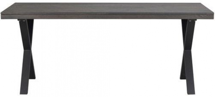 Stół jadalny \'Brooklyn\' 170x95cm - Ciemnobrązowy/X-noga w grupie Meble / Stoły / Stół jadalny w Reforma (119837)