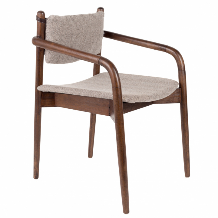 Krzesło \'Torrance\' z podłokietnikami - Beżowy/Brązowy w grupie Meble / Meble do siedzenia / Krzesła w Reforma (1200168)