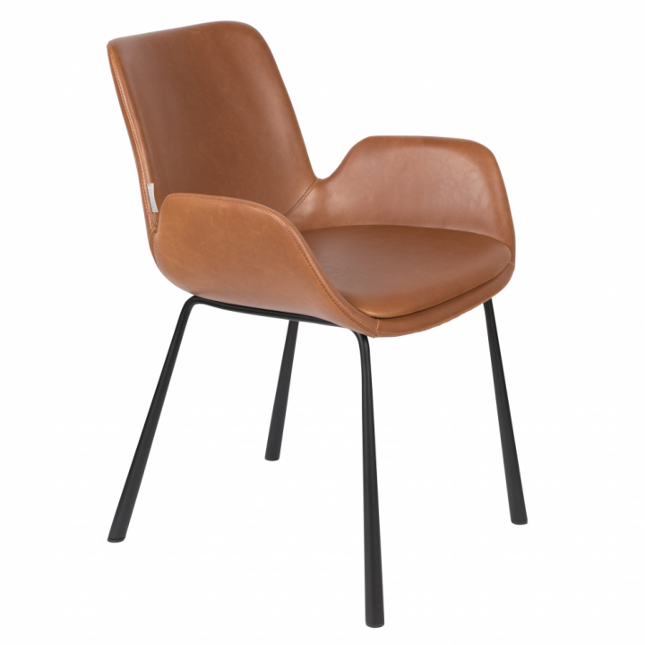 Krzesło \'Brit\' - Skóra/Brązowy w grupie Meble / Meble do siedzenia / Krzesła w Reforma (1200213)