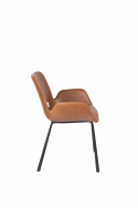 Krzesło \'Brit\' - Skóra/Brązowy