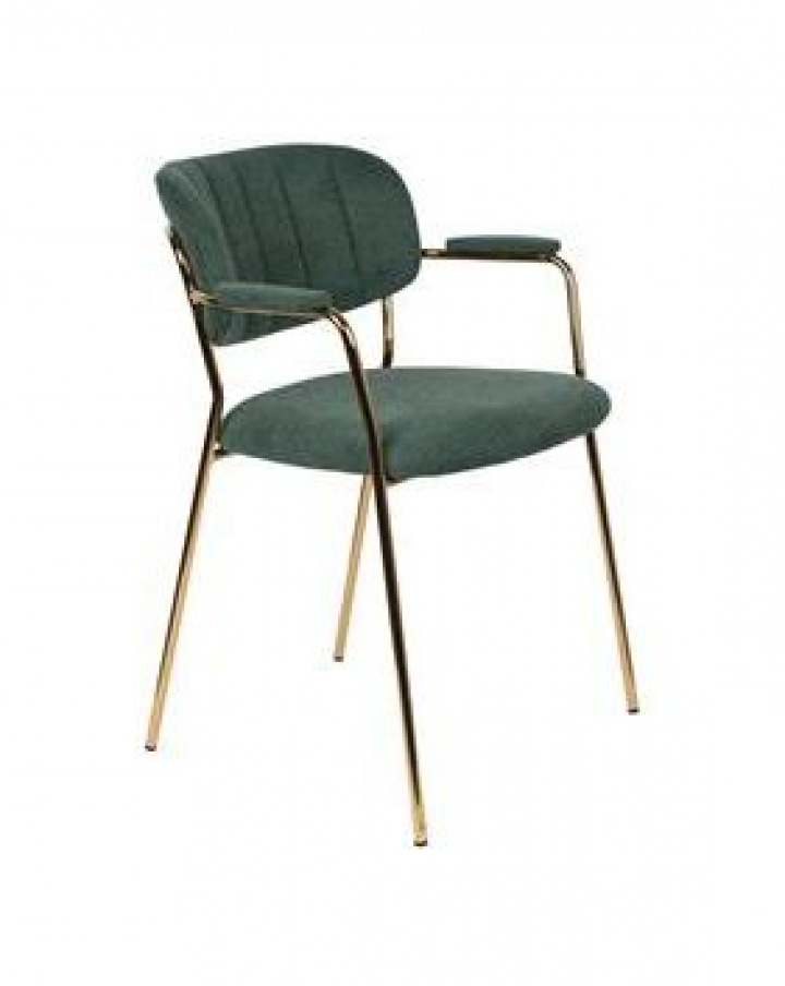 Krzesło \'Jolien\' - Zielony/Złoty w grupie Meble / Meble do siedzenia / Krzesła w Reforma (1200221)