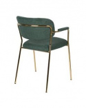 Krzesło \'Jolien\' - Zielony/Złoty