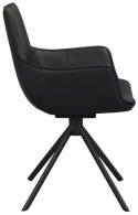 Fotel \'Lowell\' Obrotowy - Czarny
