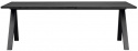 Stół \'Carradale\' 220x100cm - Czarny/Nogi w kształcie V