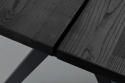 Stół \'Carradale\' 220x100cm - Czarny/Nogi w kształcie V
