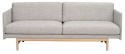 Sofa \'Hammond\' 2-osobowa - Szara/Naturalna