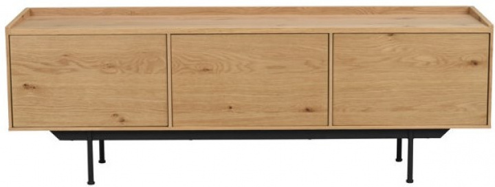 Szafka RTV \'Brewerton\' - Dąb/Czarny w grupie Meble / Półki i przechowywanie / Stoliki RTV w Reforma (120702)