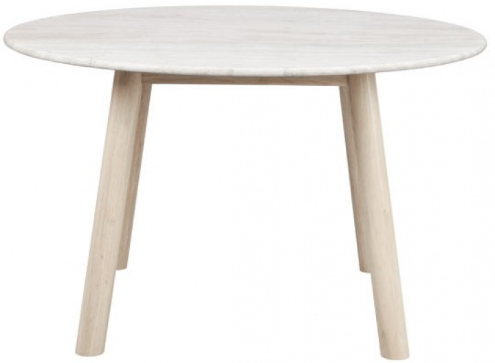 Stół \'Taransay\' Okrągły 125cm - Beżowy/Biały pigmentowany w grupie Meble / Stoły / Stół jadalny w Reforma (120830)