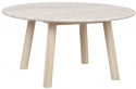 Stolik kawowy \'Taransay\' Okrągły 90cm - Beżowy/Biały pigmentowany