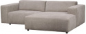Sofa 3-osobowa \'Willard\' z chaise longue H - Beżowy