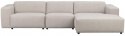 4-osobowa sofa \'Willard\' z chaise longue H - Jasnobeżowa