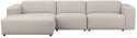 4-osobowa sofa \'Willard\' z chaise longue V - Jasnobeżowa