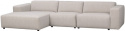 4-osobowa sofa \'Willard\' z chaise longue V - Jasnobeżowa