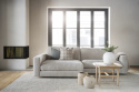 Sofa 3-osobowa \'Duncan\' Szezlong V - Jasnoszary