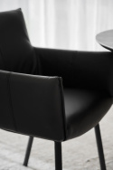 Fotel z podłokietnikami \'Hinckley\' - Czarny