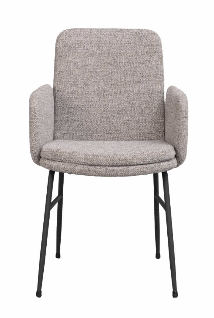 Fotel z podłokietnikami \'Conklin\' - Ciemnobeżowo/Czarny w grupie Pokoje / Salon w Reforma (123205)