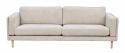 3-osobowa sofa \'Braden\' - Jasnobeżowa/białe pigmentowane