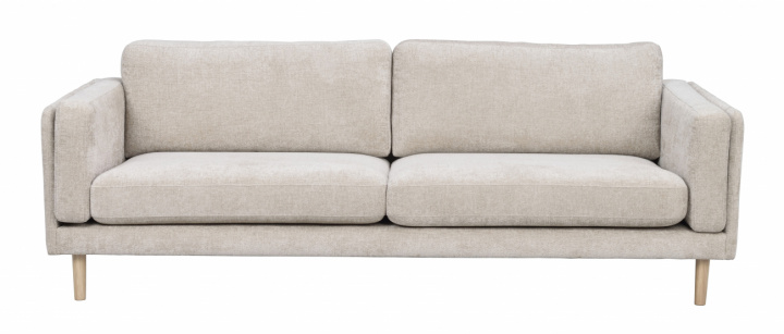 3-osobowa sofa \'Braden\' - Jasnobeżowa/białe pigmentowane w grupie Meble / Sofy / Sofy trzyosobowe w Reforma (123706)