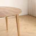 Stół jadalniany \'Saba\' okrągły 120 cm – Dąb