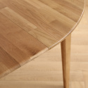 Stół jadalniany \'Saba\' okrągły 120 cm – Dąb