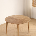 Stół jadalniany \'Saba\' okrągły 120 cm – Dąb