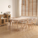 Stół jadalniany \'Line\' 180 cm – Bielone