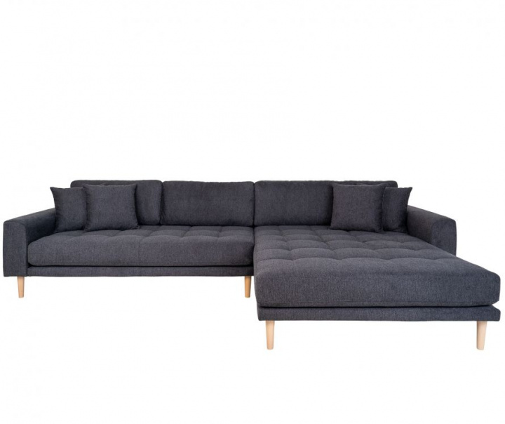 Sofa \'Lido\' Prawa - Ciemnoszara w grupie Meble / Sofy / Sofy z funkcją spania w Reforma (1301602)