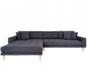 Sofa \'Lido\' Lewa - Ciemnoszara
